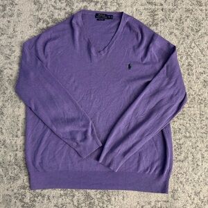 Polo Ralph Lauren Men’s Purple Sweater Size Medium